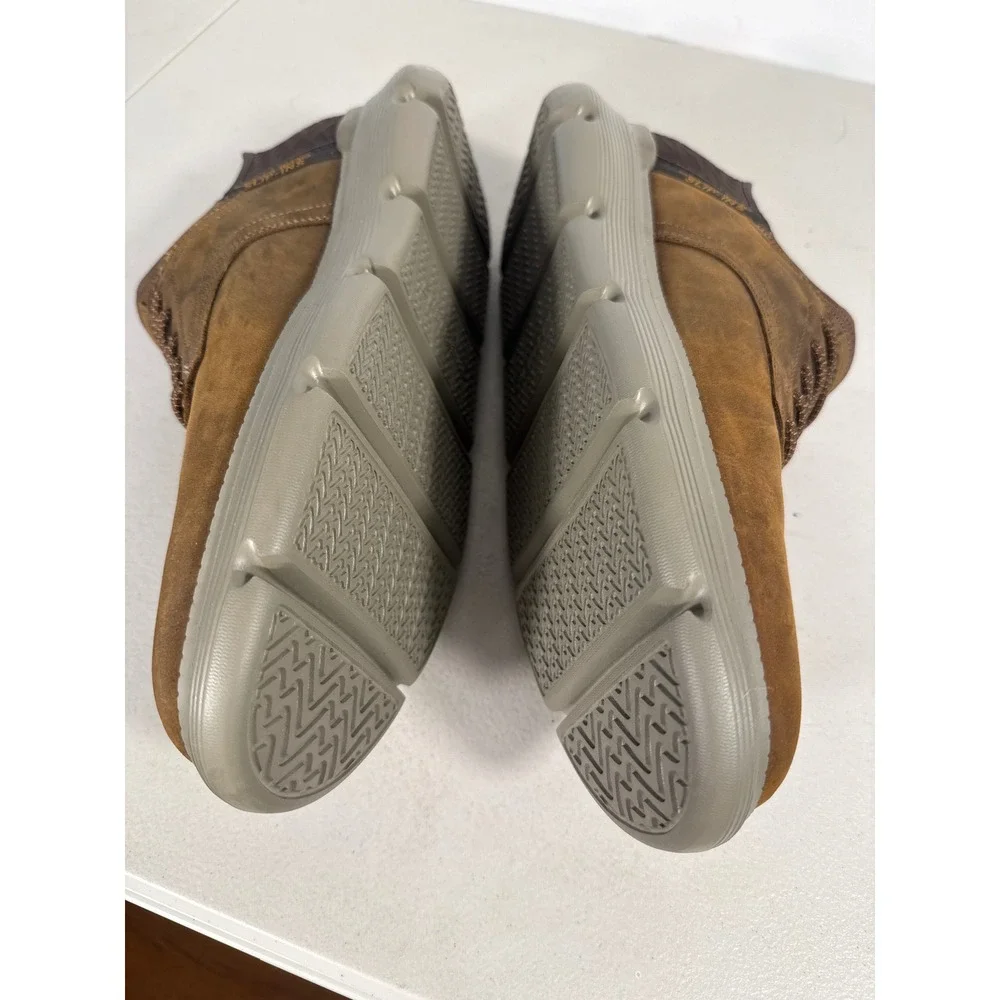 Skechers Hands Free Slip-ins Garza Gervin Brown Leather Oxford Shoes Mens Sz 12